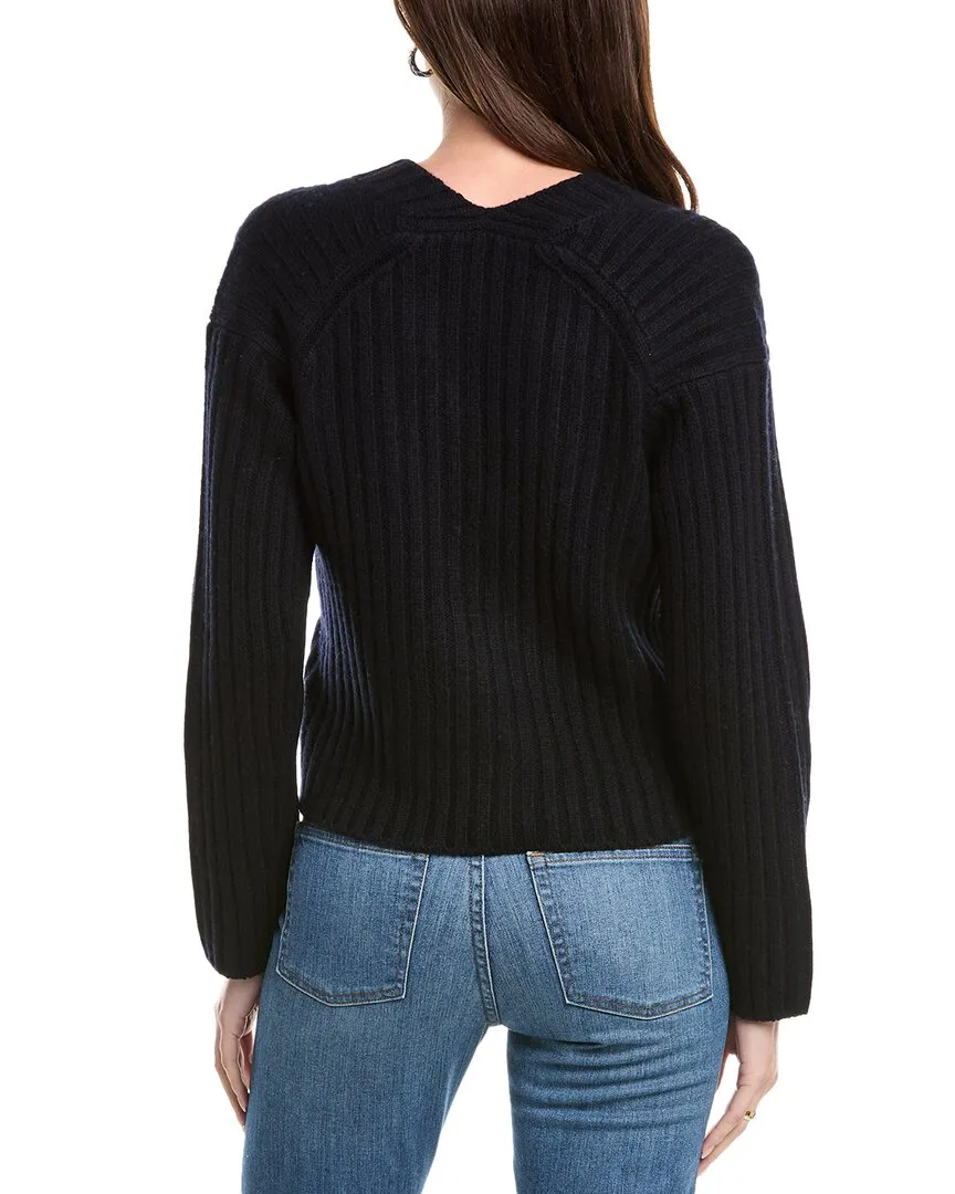 Vince Chunky Rib Woll- & Kaschmir-Mix Cardigan