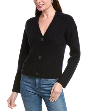 Vince Chunky Rib Woll- & Kaschmir-Mix Cardigan