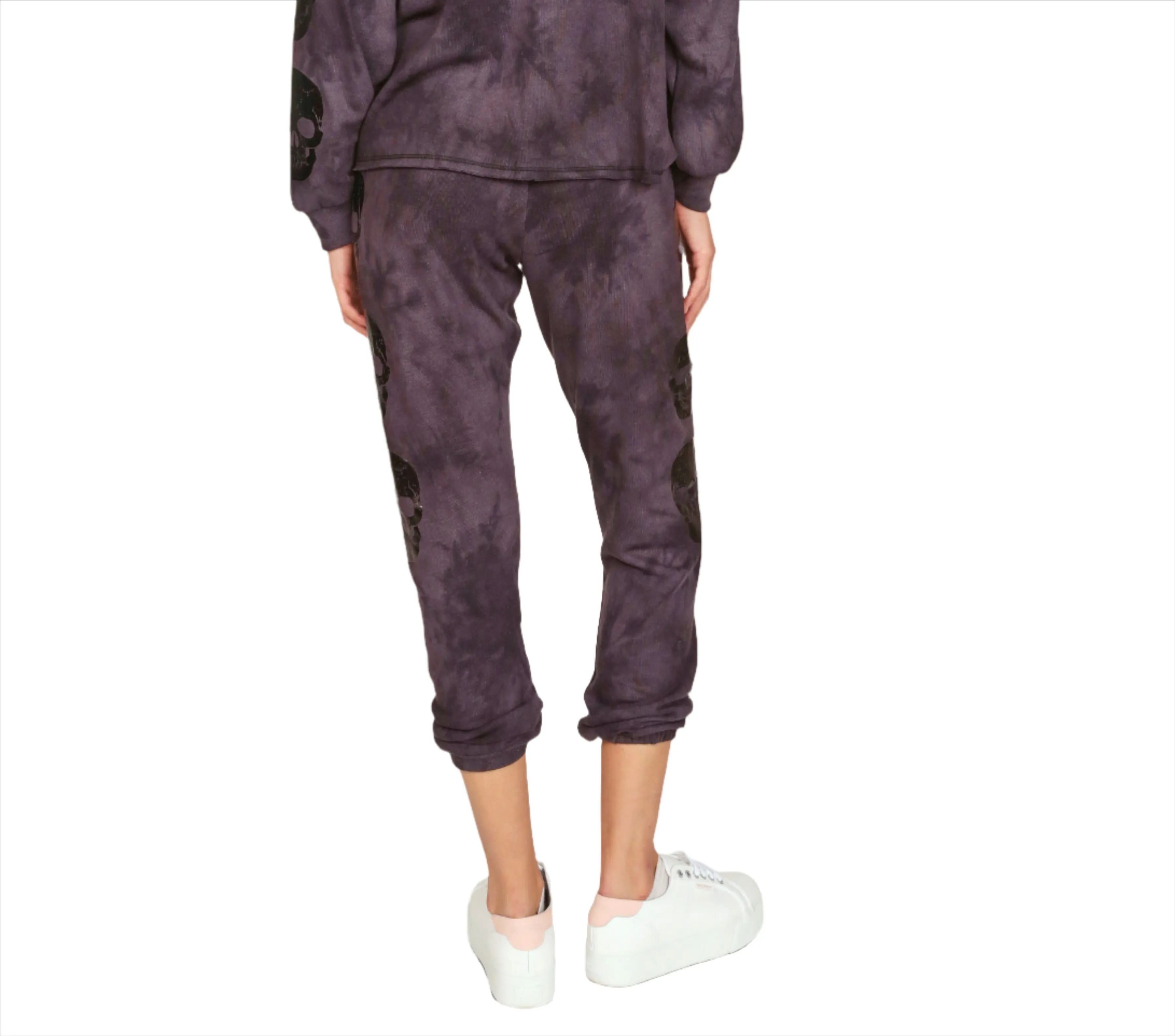 Vintage Havanna Batik-Totenkopf Jogginghose S10958