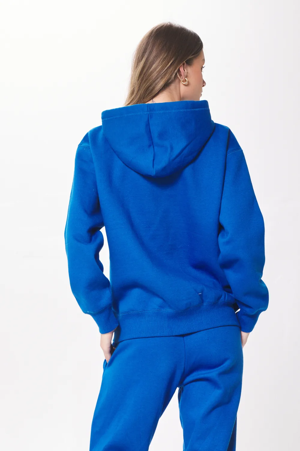 Lebendig blaue Proweave Kapuzenjacke