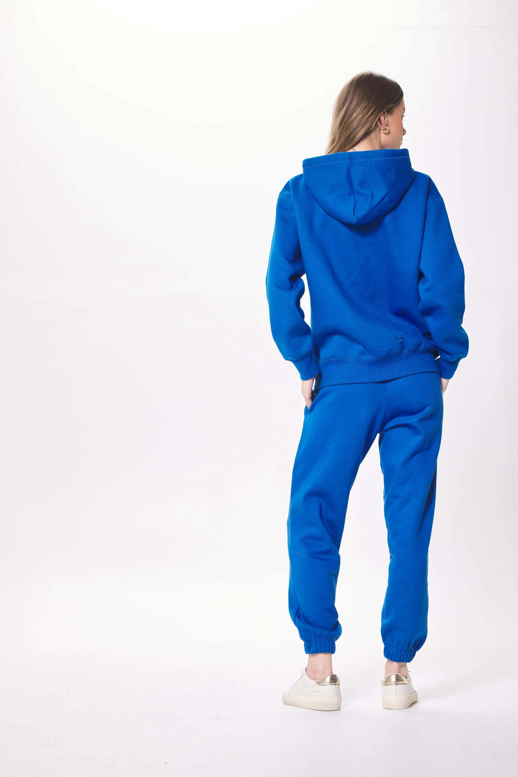 Lebendig blaue Proweave Kapuzenjacke