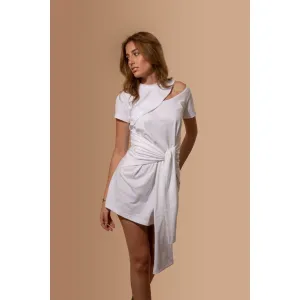 Weißes T-Shirt-Kleid