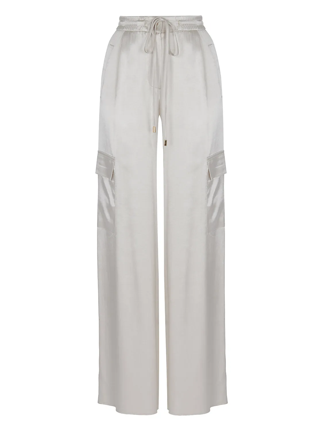 Satinhose mit weiter Beinweite