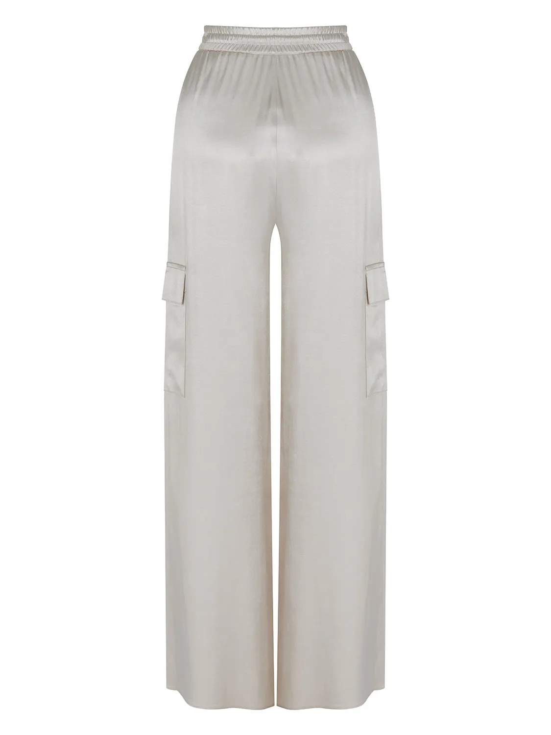 Satinhose mit weiter Beinweite