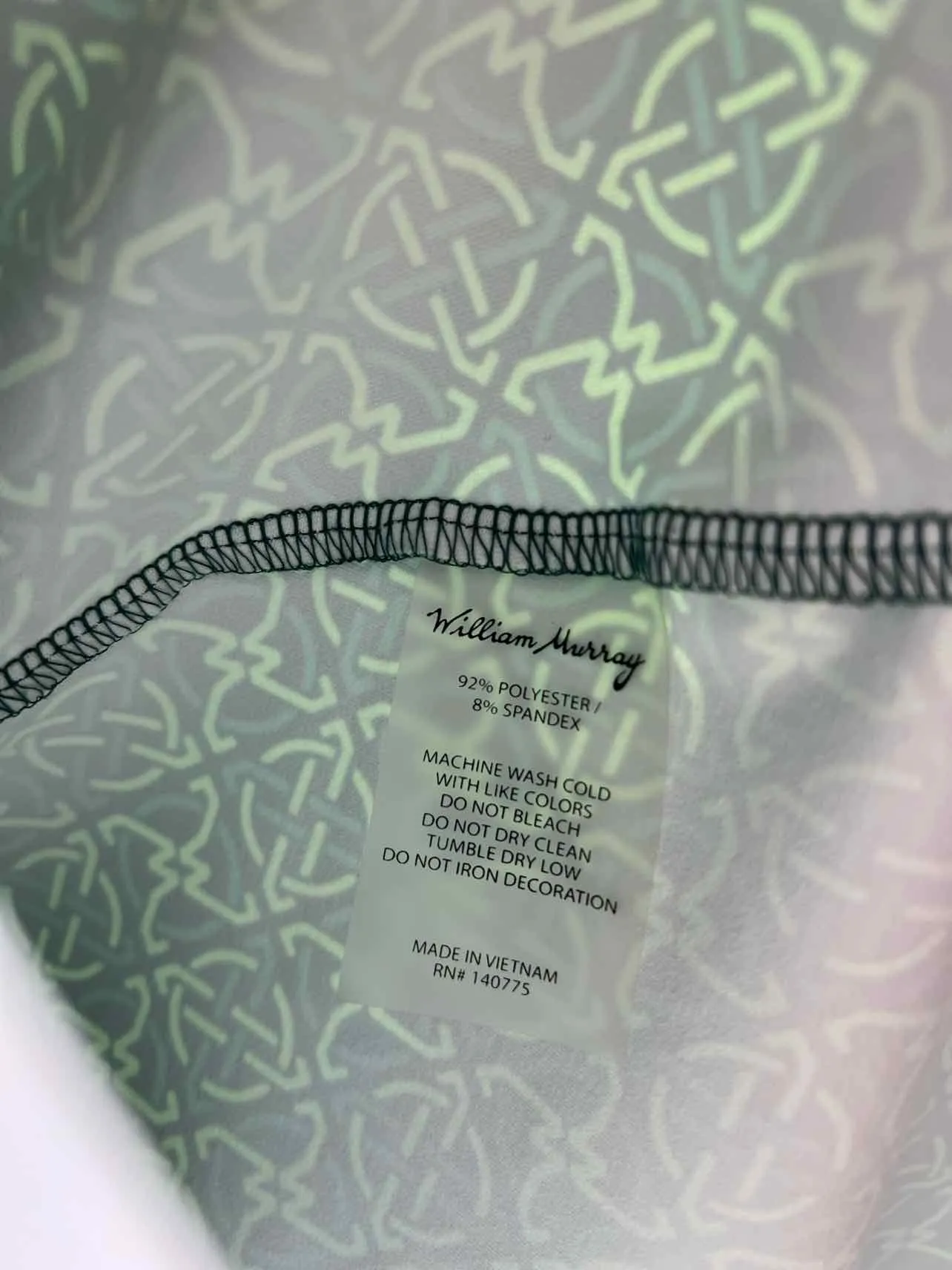William Murray Größe S Grünes Streifen-Print Activewear-Kleid