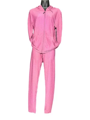 Damen 2-teiliges Honigwaben-Set in Mauve