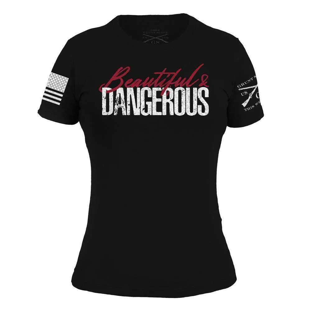 Frauen Schönes & Gefährliches T-Shirt - Schwarz
