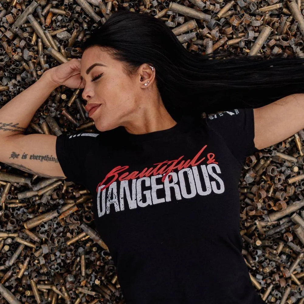 Frauen Schönes & Gefährliches T-Shirt - Schwarz
