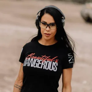 Frauen Schönes & Gefährliches T-Shirt - Schwarz