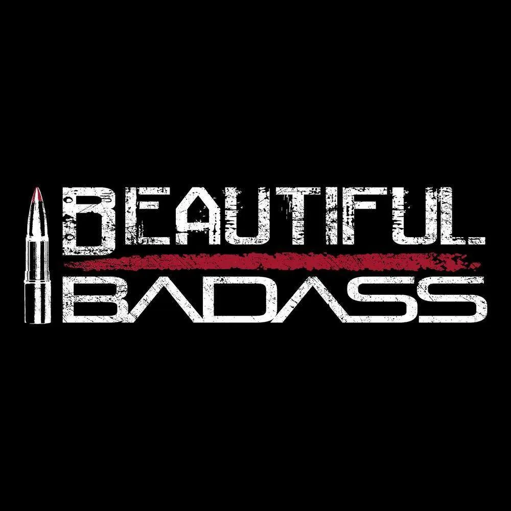 Frauen Schickes Badass V-Ausschnitt T-Shirt - Schwarz