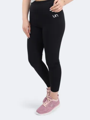 Damen Leggings mit aufgedrucktem Markenlogo, Schwarz