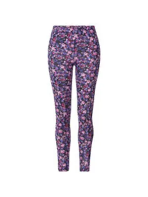 Damen Leggings mit Blumenprint, Mehrfarbig