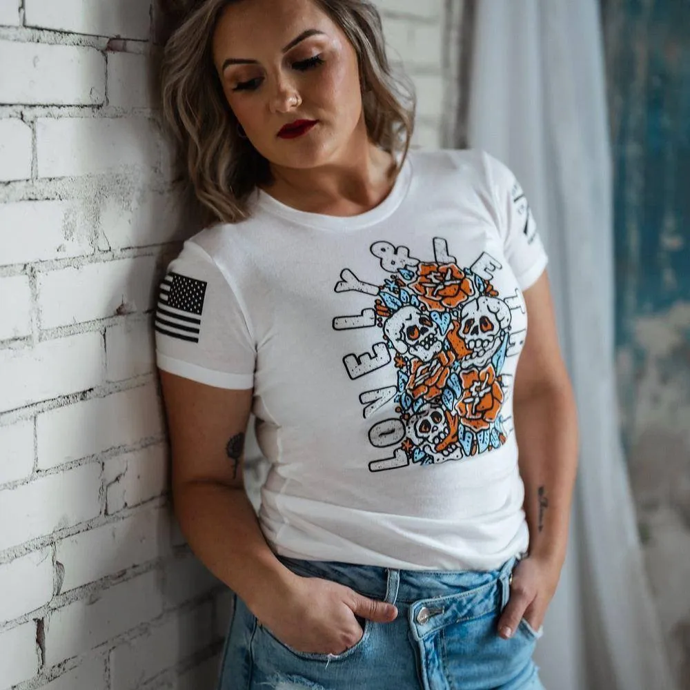 Damen Schickes & Figurbetontes Slim Fit T-Shirt - Weiß