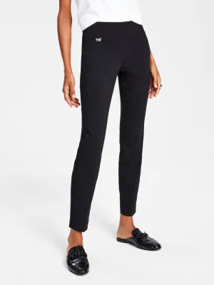 Damen Classic Einfache Hose, Schwarz