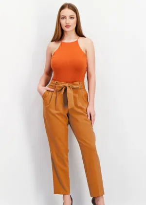 Damen Einfache Hose, Braun