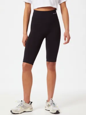 Damen bedruckte Short Leggings, Schwarz