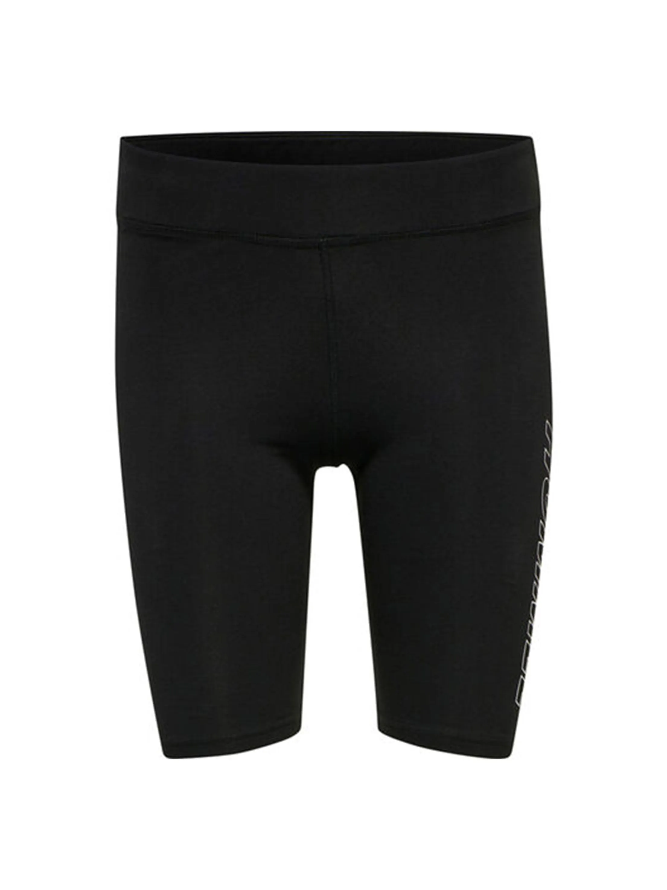 Damen bedruckte kurze Leggings, Schwarz