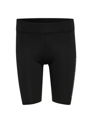 Damen bedruckte kurze Leggings, Schwarz