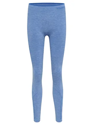 Damen Strukturierte Leggings, Blau